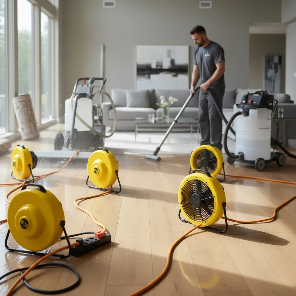 Drying and dehumidification during water damage restoration in Arlington, VA