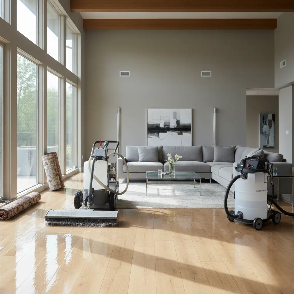 Restored home after professional water damage restoration in Arlington, VA.